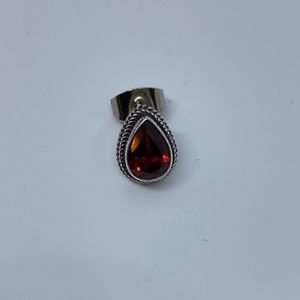 Tiger Mountain Sterling Silver & Ruby post earrings